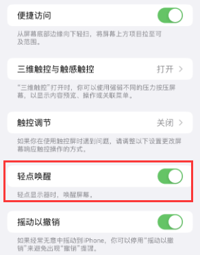 双辽苹果授权维修站分享iPhone轻点无法唤醒怎么办 