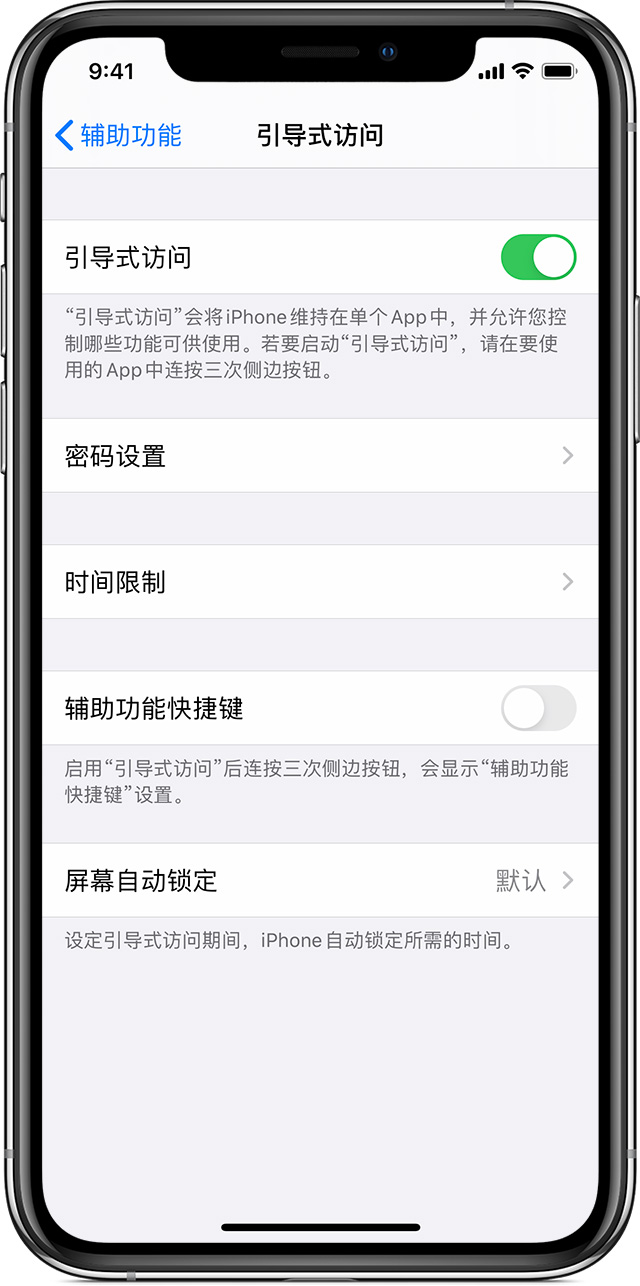 双辽苹果手机维修分享如何在 iPhone 上退出引导式访问 